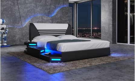 Andromeda LED Leather Bed 